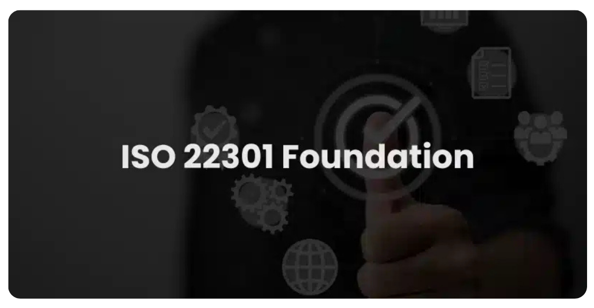 Formation ISO 22301 Foundation