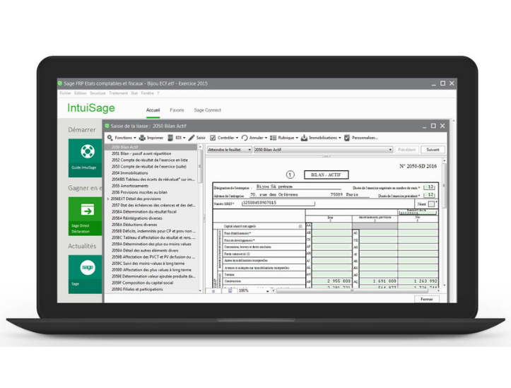 Sage 100 États Comptables et Fiscaux